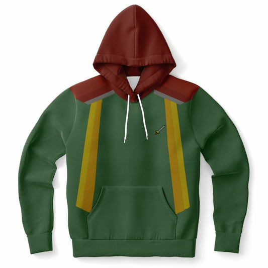 Attack (T) Skillcape Hoodie - V.2 Green
